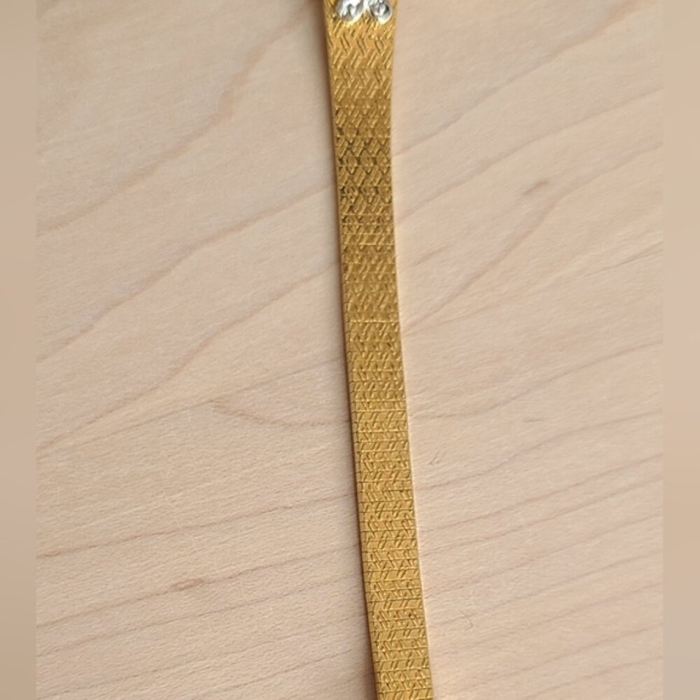 WALTHAM Vintage cocktail gold watch with silver bezel circa 1960s 70s - Picture 14 of 14